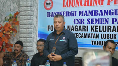 Peluncuran BMN 2026 dihadiri perwakilan TJSL PT Semen Padang, Nurwan.
