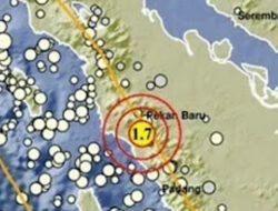 BMKG Catat Gempa M1,7 di Pasbar