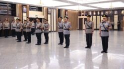 Kapolri Jenderal Suyudi Ario Seto memimpin upacara sertijab sejumlah jabatan strategis perwira tinggi di Gedung Rupatama, Jumat (9/10/2026).