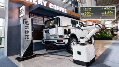 Chery Kenalkan Teknologi Charging Berdaya 1,44 MW, Cas Baterai Diklaim Cuma 6 Menit.