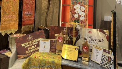 Bukan Kaleng-Kaleng! Padang Pariaman Sikat 3 Penghargaan KriyaNusa 2026, Sulaman Kapalo Samek Siap Global